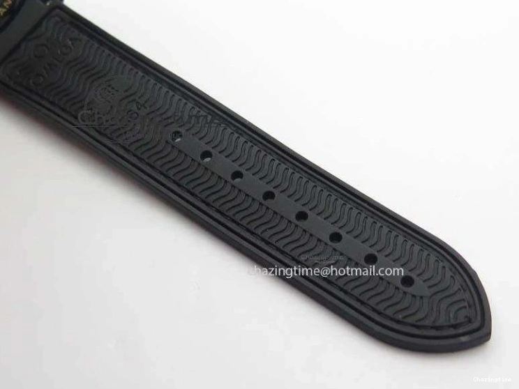 0427 Planet Ocean 45mm GMT DLC RG JHF Best Edition Black Dial On Leather Strap A Soft 8193